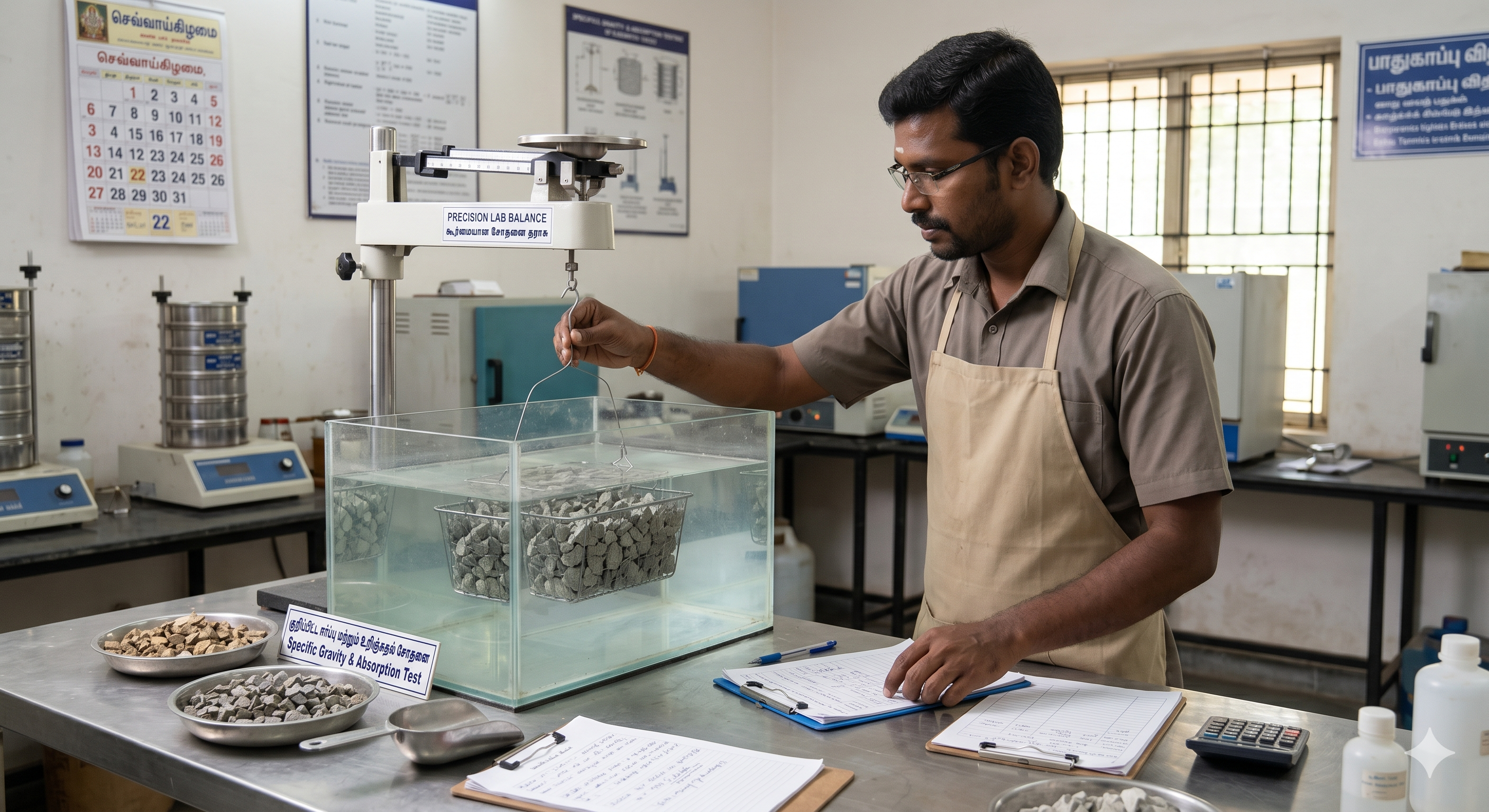 Specific Gravity & Water Absorption Test Equipment